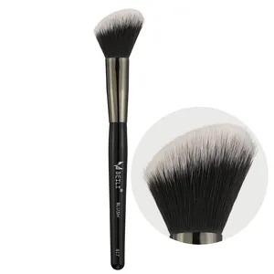BEILI High Quality Custom Logo Makeup Brushes Fluffy Synthetic Hair Make Up Brush Single Angle Contour Highlighter Blush Brush