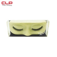 Vente en gros Boîte d'emballage de cils vide en PVC de luxe Boîte recyclable avec logo personnalisé pour le stockage des cils