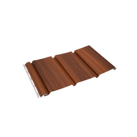 Plafond moderne en bois décoratif poids léger PVC soffite panneau Vox panneaux de plafond extérieurs pour la nouvelle décoration de toit de maison