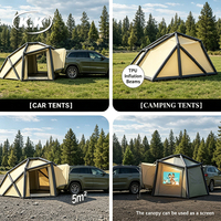 Tente de toit gonflable toutes saisons Kawagebo Kamp (KK) pour SUV avec colonne en TPU pour les voyages en famille