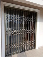 Porte coulissante moderne en alliage d'aluminium, design simple, antivol, style moderne