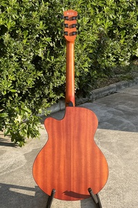 Aiersi nuova di zecca in compensato opaco in abete Sapele Body OM Cutaway chitarra acustica per chitarristi - Product Image 6