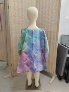 Ensemble cape de princesse dégradée pour enfants avec jupe en tulle – Costume de fée pour jeu d'habillage - Product Image 5