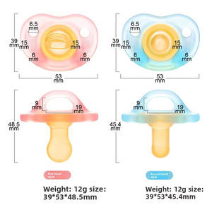 Sucette populaire pour bébé-Matériau super doux-Sans BPA-Tétine d'imitation de lait maternel-Avec poignée-Aide à dormir - Product Image 3