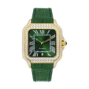 Montre de luxe en moissanite VVS, style arabe, entièrement sertie, testée au diamant, idéale comme cadeau, vente en gros directe usine - Product Image 1