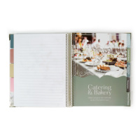 Carnet de planification de mariage personnalisé avec impression sur mesure, journal quotidien et mensuel non daté, organiseur de planification de mariage, carnet de suivi en papier