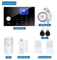 Système d'alarme de sécurité domestique sans fil anti-vol RFID APP OEM ODM, système d'alarme intelligent pour la maison Tuya Wifi 4g GSM