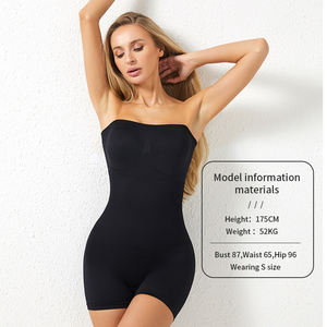 Al por mayor Ropa de yoga y fitness sexy sin costuras, moldeadora de cuerpo, con tirantes extraíbles, control de abdomen y realce, tipo leotardo de ángulo plano triangular - Product Image 3