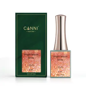 CANNI Nail Art Polish Semi Permanent Enamels甘いJapan Sugar Glitter UV Gel Nail Polish Sequins Nail Gel Varnish Lacquer Gels