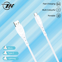Vente en gros TPE Micro USB Câble de charge rapide Type-C Câble de données USB pour Iphone/Samsumg/xiaomi/Huawei