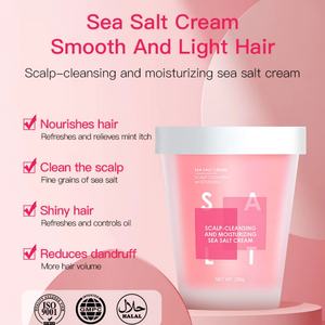 Gommage capillaire OEM éliminant les accumulations, exfoliant, lissant, nettoyant en profondeur, au sel rose de l'Himalaya, shampoing-gommage pour cuir chevelu, marque privée - Product Image 4