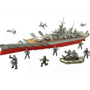 Ensemble de jouets de construction de navires militaires de 2075 pièces avec figurines militaires, jouets d'assemblage de modèles, jouets éducatifs de puzzle en blocs - Product Image 3