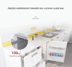 Réfrigérateur encastrable à froid ventilé, sans givre, avec contrôle électronique de la température et conversion de fréquence, vente en gros - Product Image 3