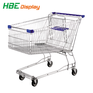 सुपरमार्केट भारी शुल्क धातु शॉपिंग ट्रॉली गाड़ी - Product Image 6