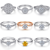 Bague en argent sterling S925 plaqué rhodium avec pierres précieuses colorées et diamants de laboratoire, zircon cubique, prix d'usine