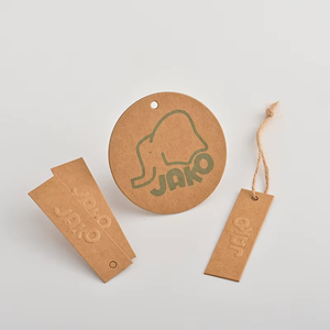 Custom Logo Brand Name Clothing Tags <strong>Labels</strong> Paper Hangtags with <strong>String</strong> for Shoes Bags and Own Fashion Design Clothing - Product Image 5