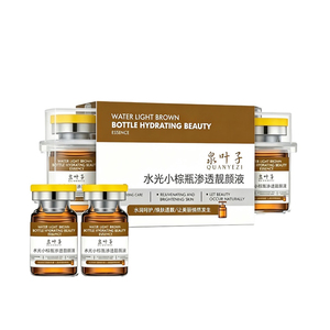 High-End Spring Leaf Brown <b>Bottle</b> Serum for Pore Minimizing & Under-Eye Bag Reducing Essence - Product Image 6