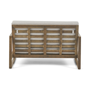 Ensemble <span class=keywords><strong>de</strong></span> salon <span class=keywords><strong>de</strong></span> <span class=keywords><strong>jardin</strong></span> 2026 en bois <span class=keywords><strong>de</strong></span> teck avec chaise et canapé en tissu imperméable blanc – <span class=keywords><strong>Mobilier</strong></span> d'extérieur - Product Image 5