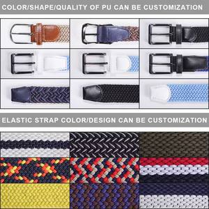 <span class=keywords><strong>Ceinture</strong></span> tissée pour hommes et femmes <span class=keywords><strong>sans</strong></span> trous en polyester et nylon <span class=keywords><strong>élastique</strong></span> pour le golf, le baseball et le softball, unisexe et décontractée en plein air - Product Image 6