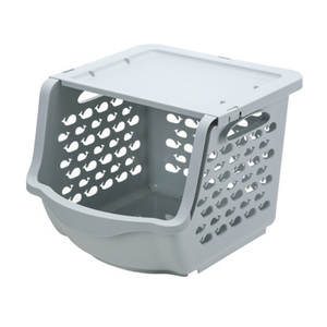 Household stackable wall plastic vegetable fruit basket for kitchen storage