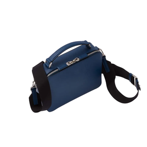 Logo personnalisé <span class=keywords><strong>Marine</strong></span> <span class=keywords><strong>Bleu</strong></span> Saffiano Cuir Hommes de Fermeture Éclair Bandoulière Sac À Main Épaule Messenger Sac - Product Image 1