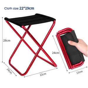 Vente en gros en usine de tabourets de camping portables <span class=keywords><strong>ultra</strong></span>-légers en alliage d'aluminium chaises de jardin pliantes compactes pour l'extérieur - Product Image 5