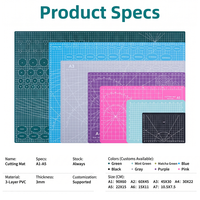Alfombrilla de corte Silhouette de PVC extra grande, autorreparable, para plotter rotatorio, personalizada, ODM OEM