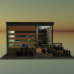 Pequeña estructura de acero urbana, tienda de café prefabricada, contenedor prefabricado, cafetería, Bar, cantimplora - Product Image 5