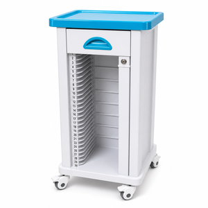 Großhandel <span class=keywords><strong>Mayland</strong></span> ABS-Kunststoff Medizinischer Aktenwagen 30 Fächer Räder 200 lb Tragfähigkeit 2 Jahre Garantie Krankenhaus Krankenhäuser - Product Image 1
