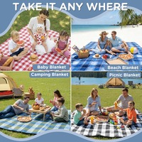 Tapis de pique-nique portable d'extérieur pour le printemps, épais, imperméable, pliable, en éponge acrylique haute densité PVA, tissu Oxford pour le sol