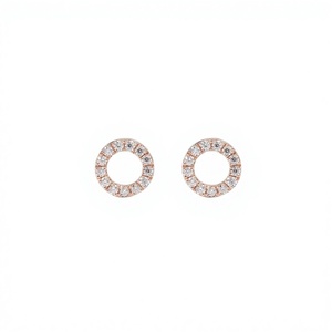 Boucles d'oreilles minimalistes en or massif 10K 14K 18K avec diamant de laboratoire rond, couleur DEF, clarté VS VVS, certifié IGI, cadeau d'anniversaire pour femme - Product Image 4