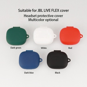 Étui de protection pour écouteurs JB L LIVE <span class=keywords><strong>FLEX</strong></span>, étui de protection intégré en caoutchouc silicone, avec porte-clés - Product Image 2