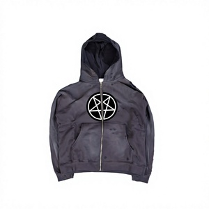 Sudadera con Capucha Extra Grande de Alta Calidad, Logotipo Bordado, Algodón, Unisex, Sudaderas Personalizadas para Hombre - Product Image 1