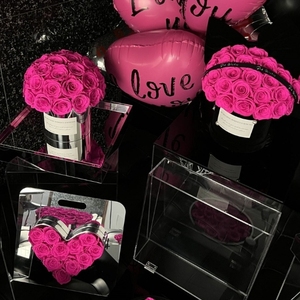 Venta al por mayor Regalo del Día de San Valentín Rosas naturales preservadas Flores artificiales en caja Duradera Eterna Inmortal para siempre - Product Image 3