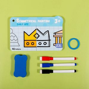 Juguetes de Entrenamiento de Pensamiento y Concentración para Niños, Cuaderno de Dibujo con Guía Borrable para Pintar de Forma Simétrica y Practicar el Control del Lápiz - Product Image 6