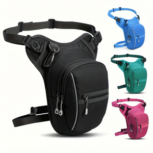 Sac de sport réfléchissant multifonctionnel imperméable en polyester avec fermeture éclair, portable, pour la taille, la jambe, la poitrine ou en bandoulière - Product Image 1
