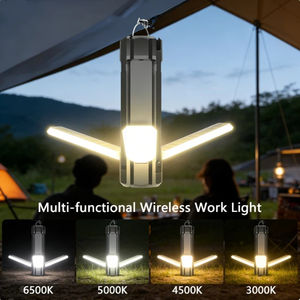 Unfazed Darkness Alecter Solar Solar/<b>USB</b> Adventure Lantern 7 Modes Magnetic Hook Collapsible Flashlight IP53 1000 Lumens - Product Image 5