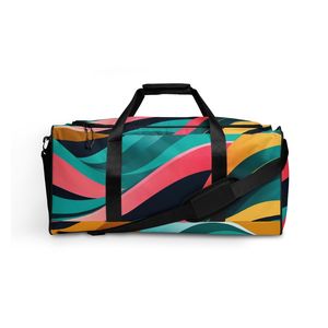 กระเป๋าเดินทางกีฬาแบบกันน้ำพิมพ์ลายสีสันสดใส ขนาดใหญ่ สำหรับผู้ชายและผู้หญิง - Product Image 2