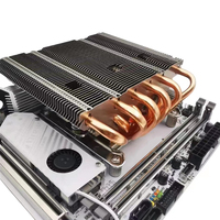 ODM personnalisé PC dissipateur thermique Base en cuivre avec 6 caloducs ordinateur CPU fermeture éclair aluminium aileron CPU processeur refroidisseur