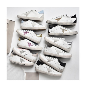Sneakers in Pelle Effetto Vissuto di Alta Qualità con Tacco Nascosto, Stile Vintage Coreano, Scarpe Casual per Tutte le Stagioni, Modello Unisex - Product Image 1