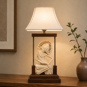 Lámpara de Mesa Moderna con Marco de Danza Balinesa - Mueble Ecológico y Duradero de Diseño Antiguo para Apartamento, Comedor y Sala de Estar - Product Image 3