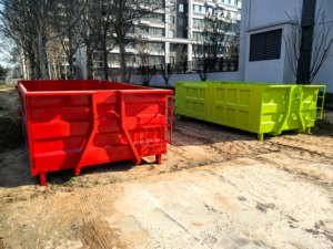 Conteneur à déchets de 18 m³ pour <span class=keywords><strong>ferraille</strong></span> et débris de construction, avec système de levage par crochet, pour le recyclage - Product Image 4