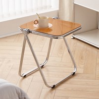 Tables basses pliable nordique canapé clair moderne salon meubles luxe acrylique lit pliant café côté Accent Tables fin