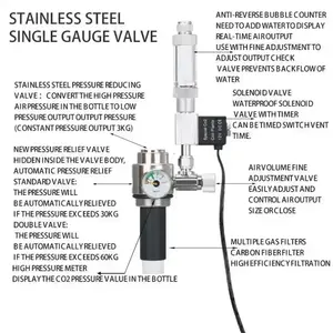 <span class=keywords><strong>Kit</strong></span> de sistema generador de <span class=keywords><strong>CO2</strong></span> para <span class=keywords><strong>acuario</strong></span> ZRDR DIY con ajuste de flujo de aire a presión, planta de agua, pez <span class=keywords><strong>Co2</strong></span> ValveCo2, cilindro de gas - Product Image 5