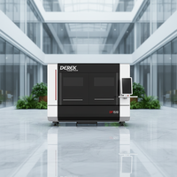 Machine de découpe laser à fibre entièrement fermée DF1510, découpeuse laser CNC pour tôles, haute précision, système Cypcut, refroidissement par eau
