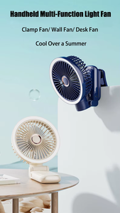 <span class=keywords><strong>พัดลม</strong></span>ขนาดเล็กแบบพับ<span class=keywords><strong>ได้</strong></span>พร้อมไฟ LED ชาร์จไฟได้สำหรับใช้ในบ้านรถเต็นท์กลางแจ้ง RV คลิปมินิแบบสั่นได้ - Product Image 2