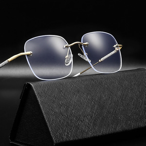 Gafas de lectura sin montura TR Metals, montura completa, antirradiación, anti UV, unisex, lentes de PC para hombres y mujeres - Product Image 3