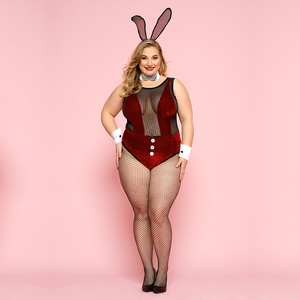 Sexy Lingerie Female Plus Size Pu Leather Club Wear Uniform Party Outfit Sex Space <strong>Lola</strong> Rabbit Sexy Cosplay <strong>Costume</strong> <strong>Bunny</strong> Girl - Product Image 4