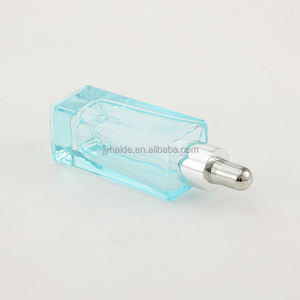 ขวดแก้วหยดน้ำสีฟ้าขวดแก้วทรงสี่เหลี่ยมหรูหราขนาด30มล. - Product Image 3