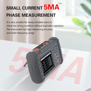 FR2010E + Tester tegangan Meter, Voltammeter fase klem ganda, penguji tegangan AC 0.00 ~ 600V AC arus 0mA ~ 20.0A